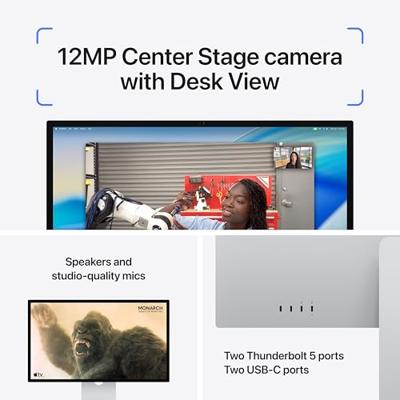 Apple Studio Display: Standaardglas, in hoek verstelbare standaard