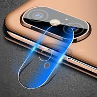 Zachte Fiber terug camera lens film gehard glas film voor iPhone X/XS - thumbnail