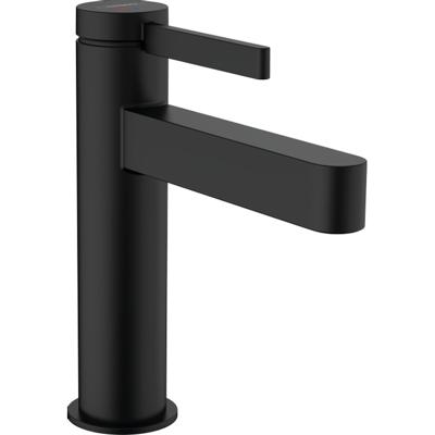 Wastafelmengkraan Finoris HansGrohe Eengreeps 110 CoolStart met PushOpen Waste Mat Zwart Wastafelmengkraan Finoris HansGrohe Eengreeps 110 CoolStart met PushOpen Waste Mat Zwart