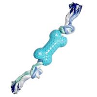 Nobleza Honden flostouw met speeltje - Blauw - thumbnail