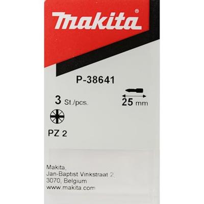 Makita Accessoires Schroefbit PZ2x25 diamant - P-38641 Makita Accessoires Schroefbit PZ2x25 diamant - P-38641