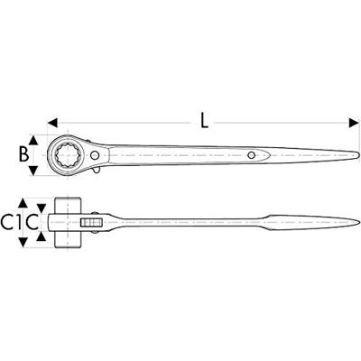 Expert by Facom Werfpuntsleutel | 21x22 mm - E110962