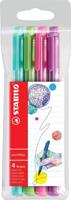 STABILO pointMax schrijfstift, 0,8 mm, etui van 4 stuks in geassorteerd fun kleuren - thumbnail