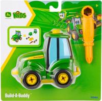Tomy tractor Buddy Johnny junior 12 cm groen/geel 8-delig - thumbnail