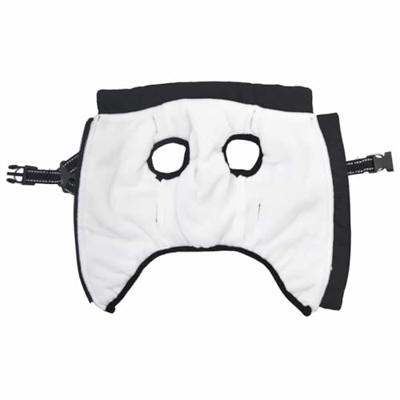 Hondenjas met harnas waterdicht reflecterend zwart L40 Hondenjas met harnas waterdicht reflecterend zwart L40