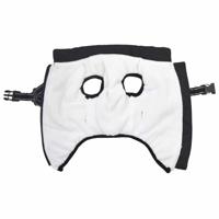 Hondenjas met harnas waterdicht reflecterend zwart L40 - thumbnail