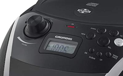 Grundig GRB 3000 BT draagbare radio Boombox met Bluetooth zwart/zilver