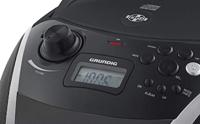 Grundig GRB 3000 BT draagbare radio Boombox met Bluetooth zwart/zilver - thumbnail