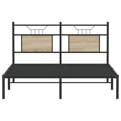 Bedframe zonder matras hout sonoma eikenkleurig 137x190 cm