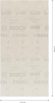 Bosch Accessories EXPERT M480 2608900764 Schuurnet voor vlakschuurmachine Ongeperforeerd Korrelgrootte (num) 150 (l x b) 230 mm x 115 mm 10 stuk(s)