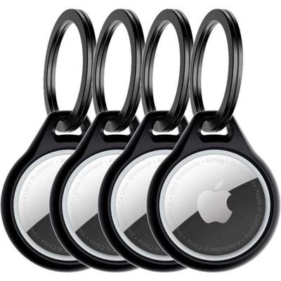 ITSKINS Level 2 AirCover Solid for Apple Airtag Black (4-Pack)