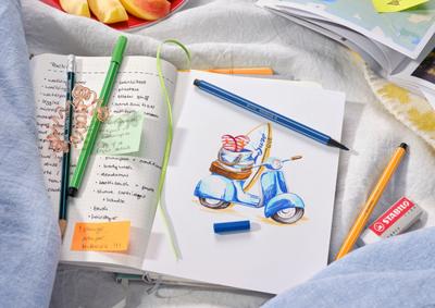 STABILO Pen 68 viltstift, zwart STABILO Pen 68 viltstift, zwart