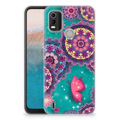 Nokia C21 Plus | Hoesje maken | Cirkels en Vlinders