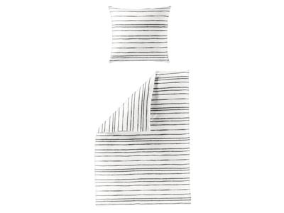 Bierbaum Renforcé dekbedovertrek (Grijs/wit gestreept, 155 x 220 cm) Bierbaum Renforcé dekbedovertrek (Grijs/wit gestreept, 155 x 220 cm)