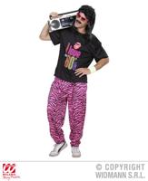 Baggy Broek 80&apos;s zebra roze - thumbnail