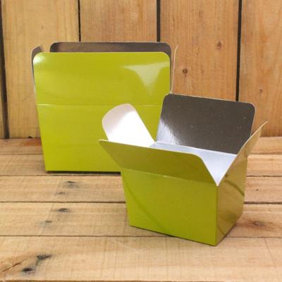 Bonbon doosjes - Chocolade doosje - Olijfgroen LAAG - 24 stuks