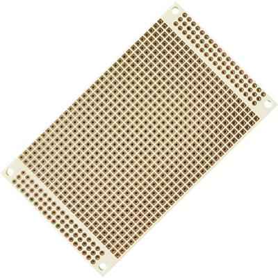 TRU COMPONENTS T1906SA039 Printplaat Hardpapier (l x b) 100 mm x 60 mm 35 µm Rastermaat 2.54 mm Inhoud 4 stuk(s)