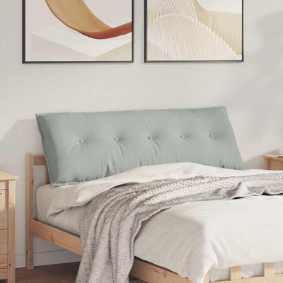 Rugkussen Lichtgrijs 140 x 50 cm Cordstof