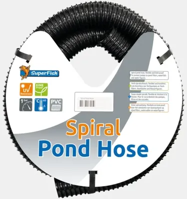 Superfish Spiraalslang zwart Ø20mm L5m