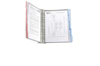 Durable Wandhouder | 10 zichtpanelen | rood/blauw | DIN A4 van hardfolie | 1 stuk - 569100 569100 - thumbnail