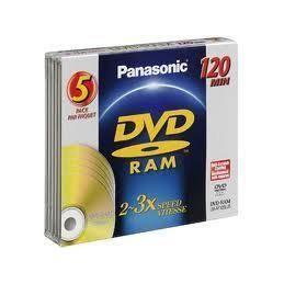 Panasonic DVDRAM LMAF120 LSDE, 5pack