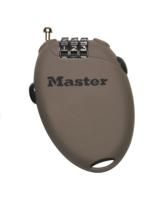 Masterlock 0,70 retractable cable, diam. 2mm - 3-digit resettable combination - 4 - 4603EURD - thumbnail