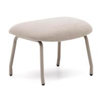 Kave Home Belina hocker chenille Beige - thumbnail