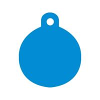 Naamplaatje voor halsband Imarc Circle Blauw - thumbnail