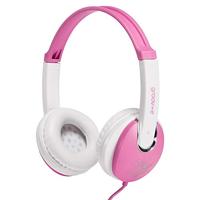 Groov-e GV590PW Kidz On-Ear DJ-stijl hoofdtelefoon met verstelbare hoofdband, zachte oorkussens, 3,5 mm hoofdtelefoonaansluiting - roze - thumbnail