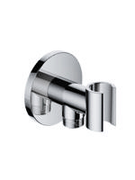 Handouchehouder Hotbath Cobber Met Wanduitlaat Mat Wit - thumbnail