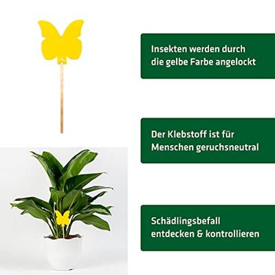 Gardigo 668005 Kleefplaatje voor insecten Plakfolie (b x h) 8.3 cm x 21.5 cm Geel 5 stuk(s)