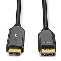 LINDY 40932 DisplayPort-kabel DisplayPort / HDMI Adapterkabel DisplayPort-stekker, HDMI-A-stekker 3.00 m Zwart - thumbnail