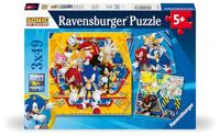 Ravensburger-Puzzle 3x49 pezzi - Le avventure di Sonic-4005555011330-Dai 5 anni in su - thumbnail