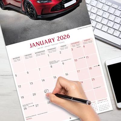 Aston Martin Calendar 2026 Square Car Wall Calendar - 16 Month