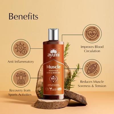 Ayumi Muscle massage & body oil 250 Milliliter