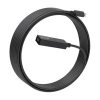 AISENS - A107-0869 verlengkabel USB 3.2 Gen1X1 met versterker, USB-C/M-USB-C/H, zwart, 5,0 m - thumbnail