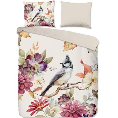 Good Morning Dekbedovertrek "bloemen en vogels" - Multi - (200x200/220 cm) - Katoen