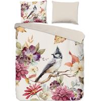 Good Morning Dekbedovertrek "bloemen en vogels" - Multi - (200x200/220 cm) - Katoen - thumbnail