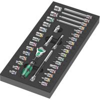 Wera Zyklop 05150110001 Dop (zeskant), Buiten-vierkant, Torx Zyklop-ratel 37-delig 1/4 - thumbnail