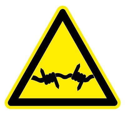 Prikkeldraad - 150 mm breed