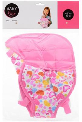 Baby Rose poppendraagzak