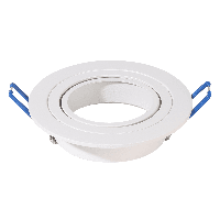 Pittsburg - LED Inbouwspot - Kantelbaar armatuur - Diameter 93mm - GU10 Fitting incl. lamphouder - Rond - IP20 - Wit - thumbnail