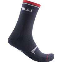 Castelli Quindici Soft Merino fietsokken blauw heren S-M - thumbnail