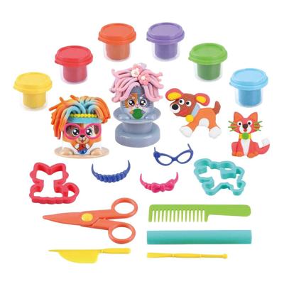 Playgo junior huisdier trimmer kleiset - 6 kleipotjes Playgo junior huisdier trimmer kleiset - 6 kleipotjes