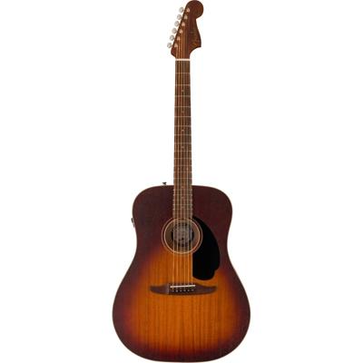 Fender Redondo Special Honey Burst PF Black Pickguard elektrisch-akoestische westerngitaar met deluxe gigbag