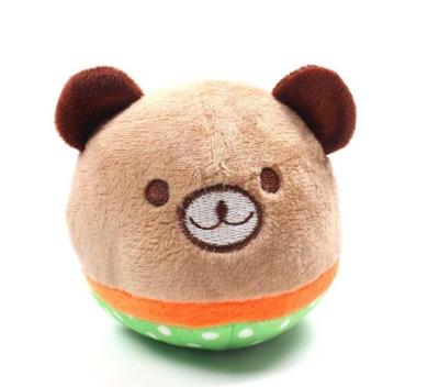 Schattig knuffel Bite resistente dierlijke ontwerpen kauwen squeaker hond speelgoed (Bear)