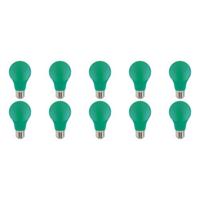 Specta LED Lampen 10-Pack - Groen - E27 Fitting 3W Energiezuinig - thumbnail