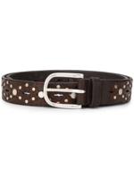 Orciani studded belt - Brown - thumbnail