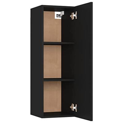 Tv-meubel 30,5x30x90 cm bewerkt hout zwart Tv-meubel 30,5x30x90 cm bewerkt hout zwart