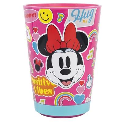 Glas Minnie Mouse Flower Power 470 ml Plastic
